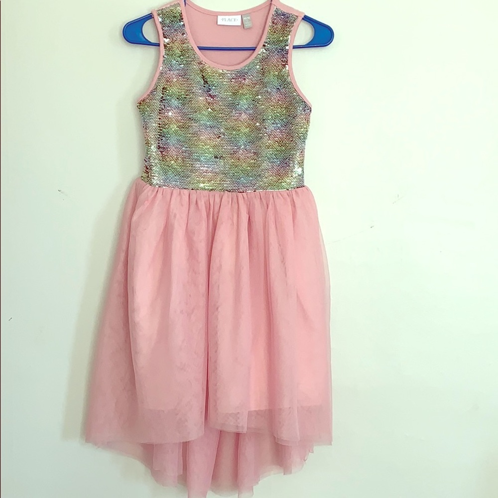 Girls tulle and sequin dress, good condition